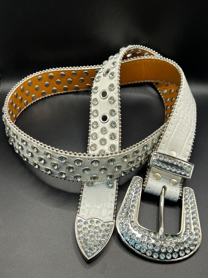 Ceinture western white