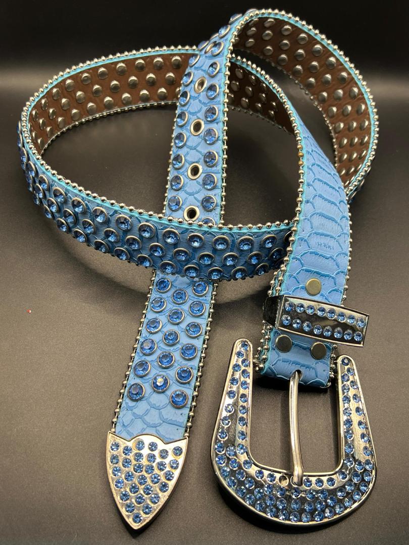 Ceinture western blue