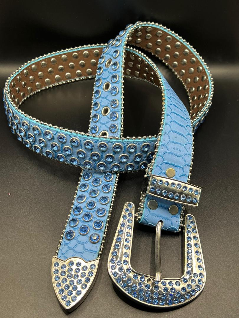 Ceinture western blue