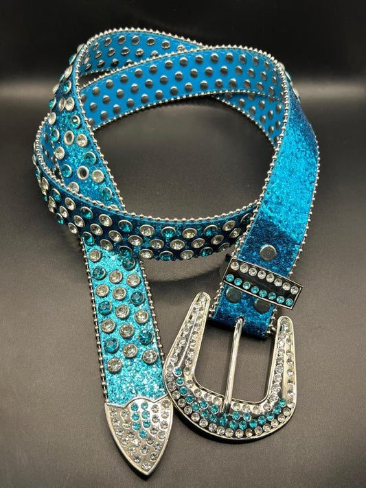 Ceinture western blue 2